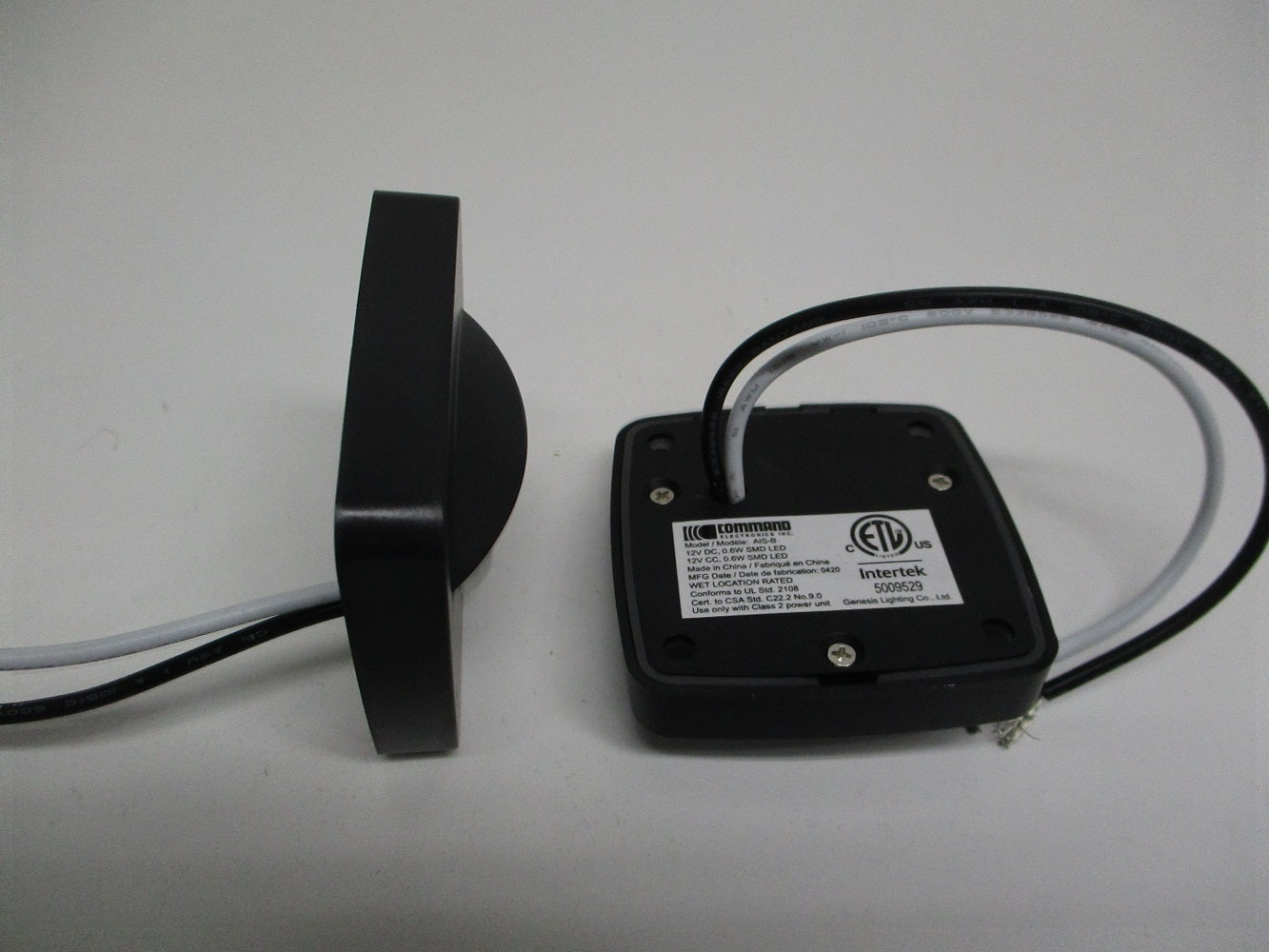 (2) White LED Motion Sensor Detector RV Trailer 12V Accent Courtesy Step Lights