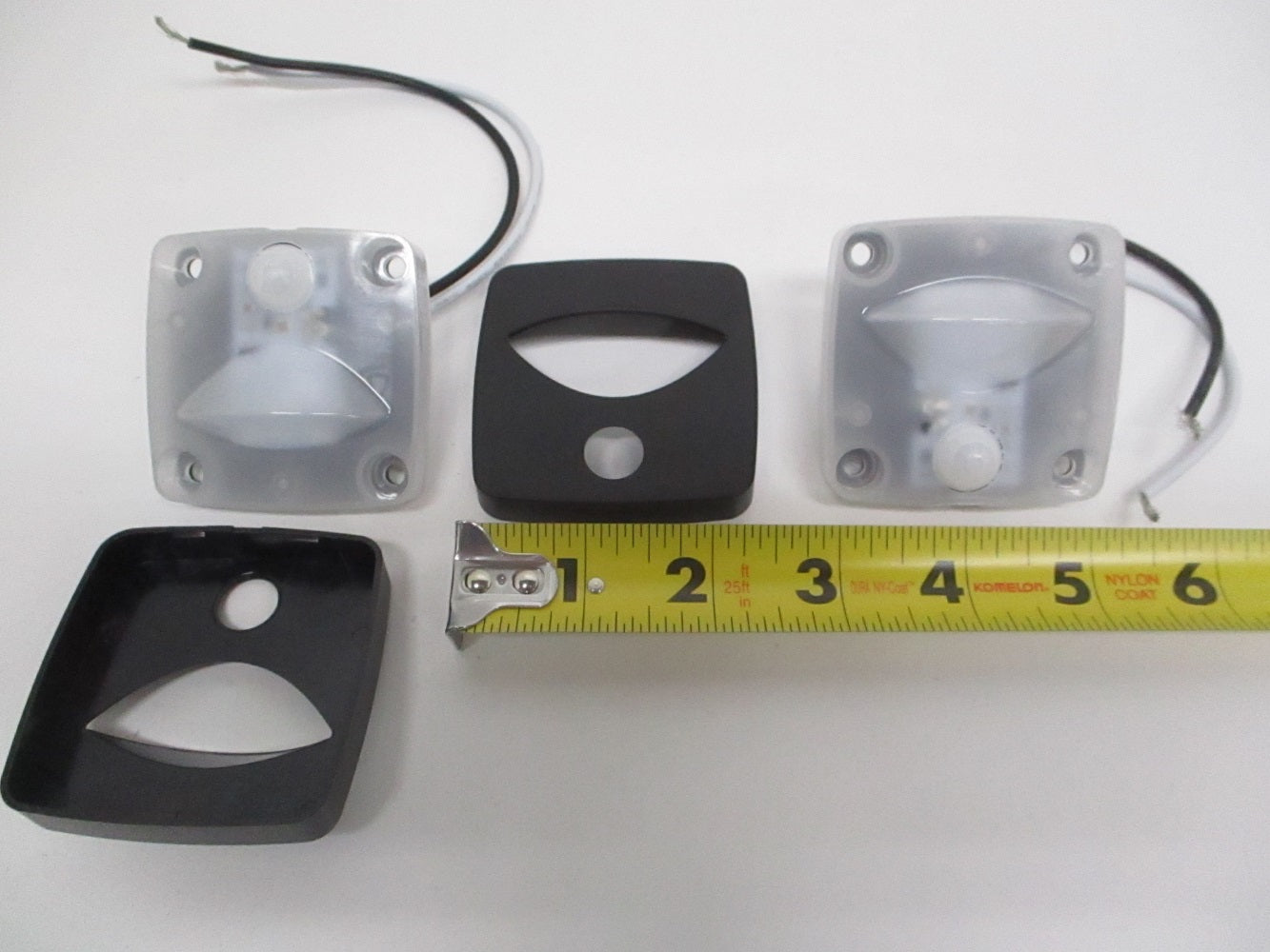 (2) White LED Motion Sensor Detector RV Trailer 12V Accent Courtesy Step Lights