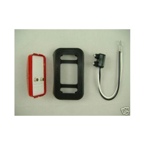 Incandescent 2.5" Red Truck Trailer RV Clearance Marker Lights / Grommet Mount