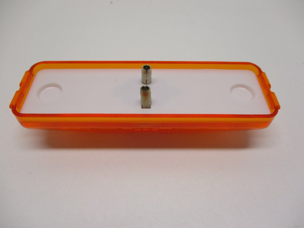 Amber 3.75" Rectangle Incandescent Truck Camper Trailer Marker Clearance Light
