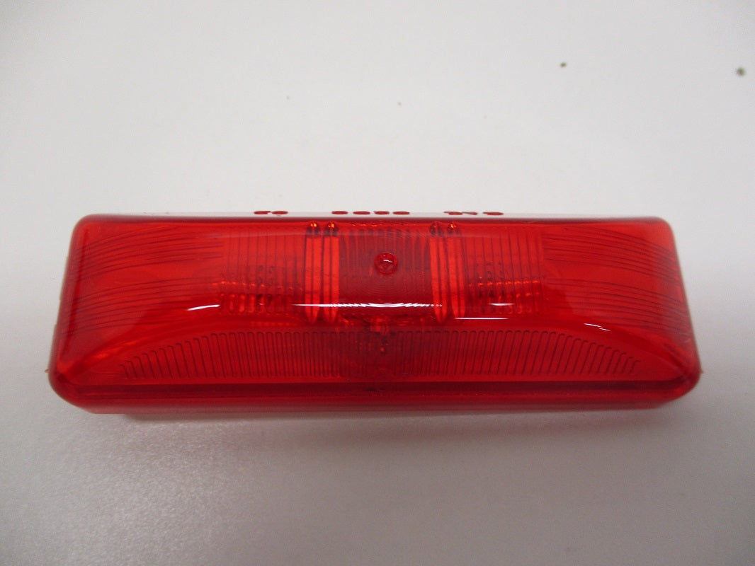 (10) Red 3.75" Rectangle Incandescent Camper Trailer Marker Clearance Lights