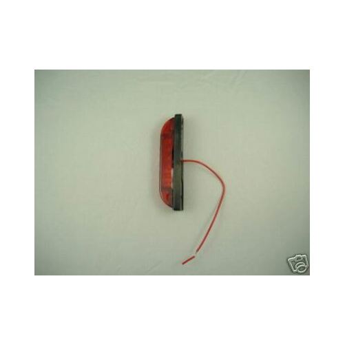 Red 6 LED 4" Side Marker Clearance Light RV Truck Trailer Self Grounding