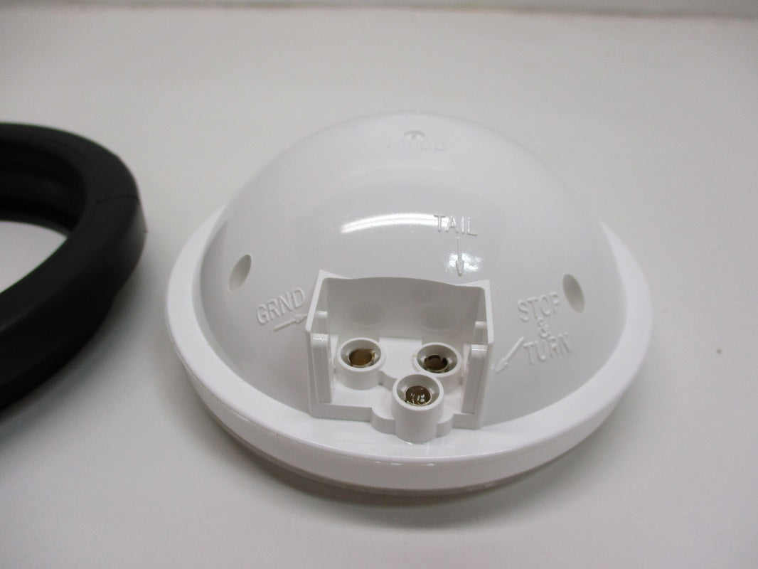 (50) Clear White 4 inch Round Truck Trailer Reverse Back Up Lights / Grommets