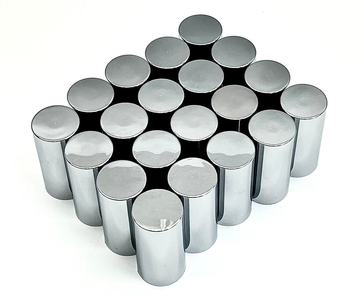 20 Pack 33MM X 4 1/4" TALL CYLINDER NUT COVER - THREAD-ON
