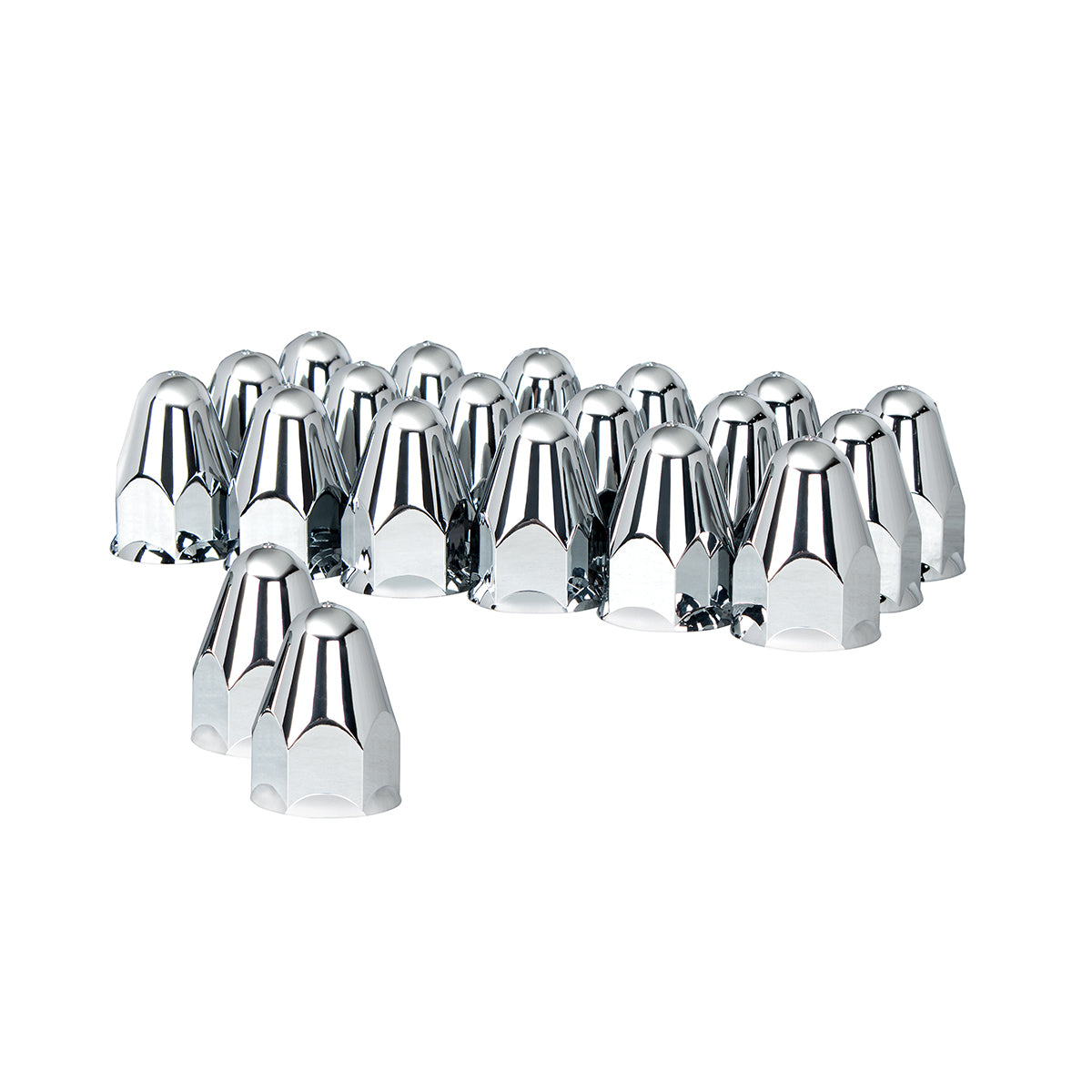 1 1/2" x 2 3/4" Bullet Nut Cover w/ Flange - Push-On (20/Pack)