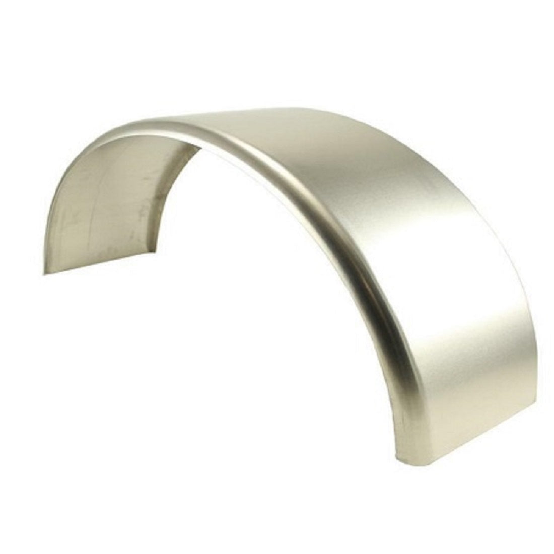 Single (1) Round Smooth Aluminum Cargo Trailer Fender 34"L 17"H 10"W
