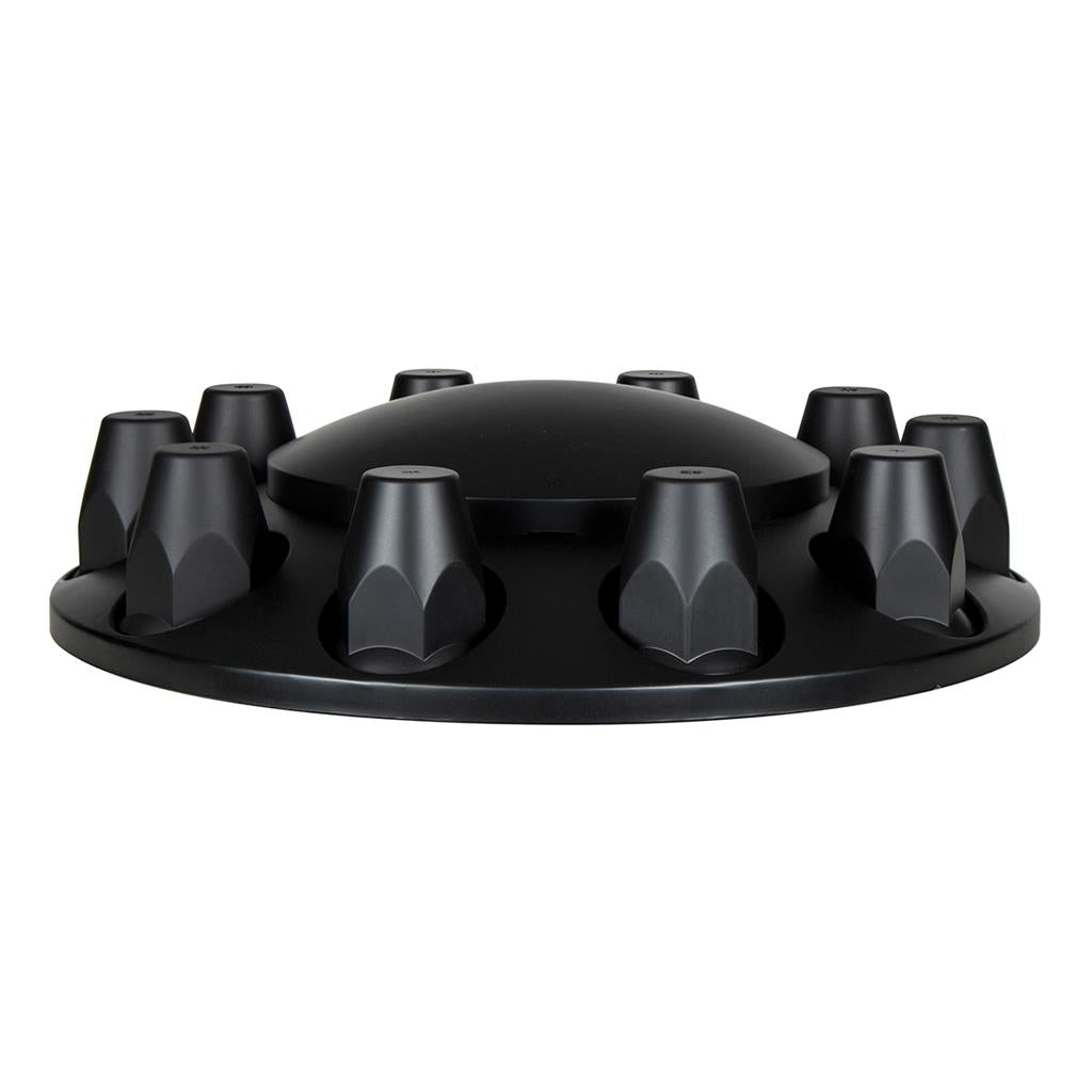 33MM Thread On Matte Black Dome Axle Cover Combo Kit w/nut cover tool.