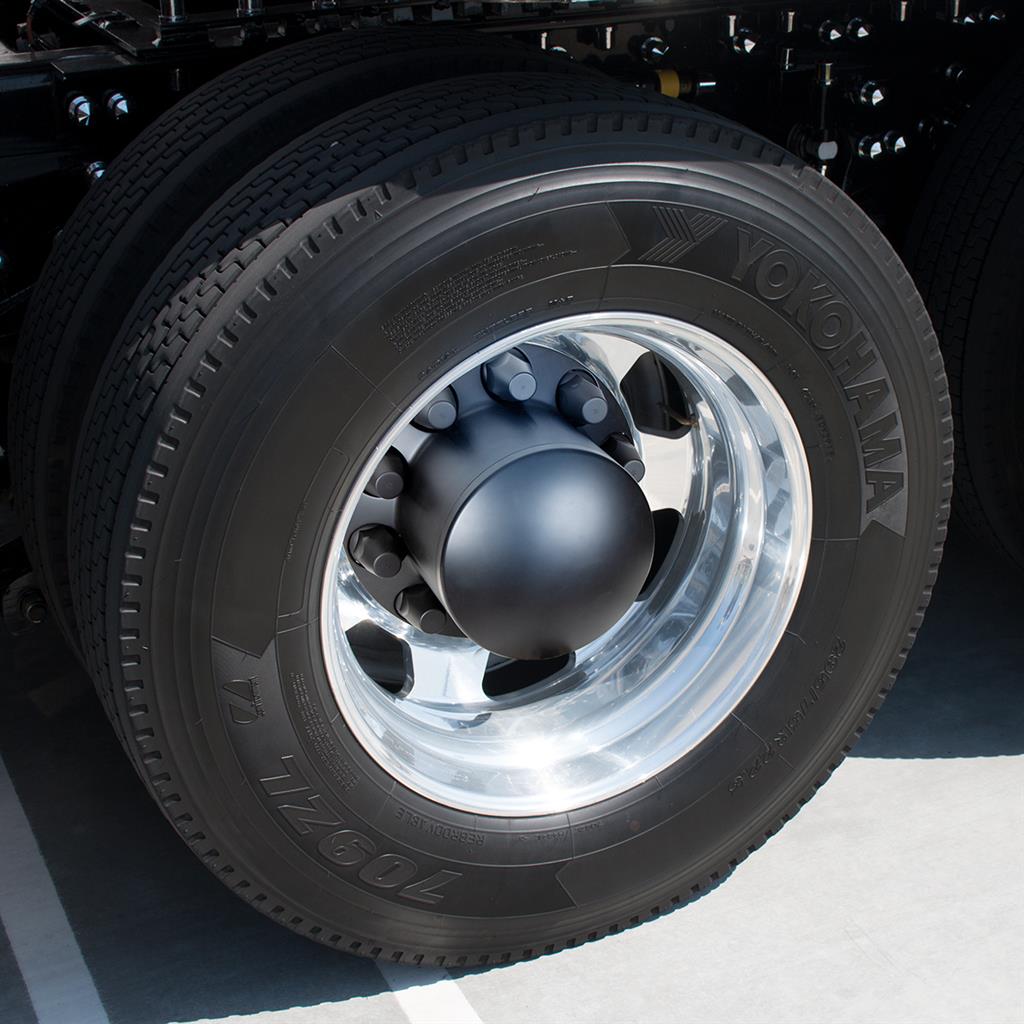 33MM Thread On Matte Black Dome Axle Cover Combo Kit w/nut cover tool.