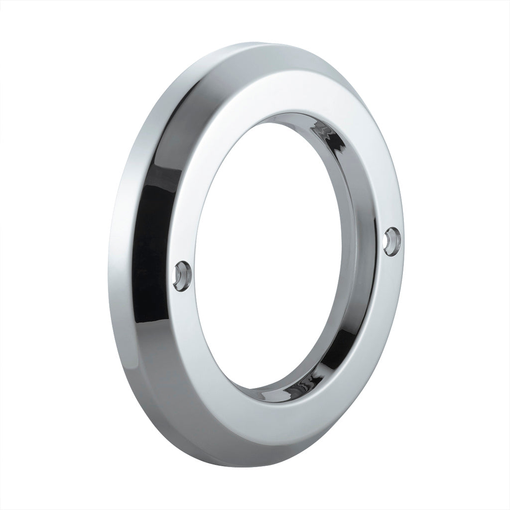 (10) Round Chrome Bezels / Covers 2.5" LED Side Marker Clearance Lights