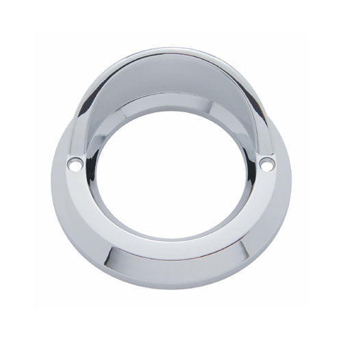 Round Chrome Visor Bezel / Covers 2" LED Side Marker Clearance Light