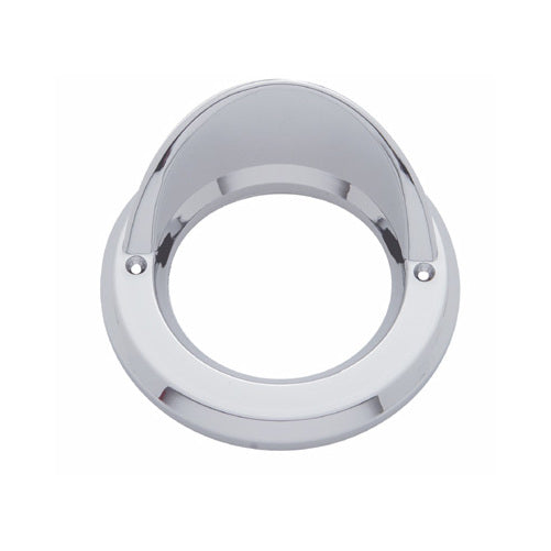 (10) Round Chrome Visor Bezels / Covers 2.5" LED Side Marker Clearance Lights