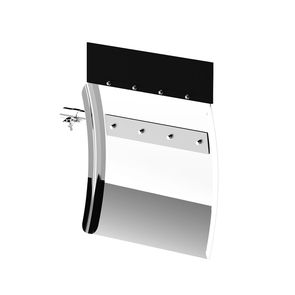 Commercial Truck Stainless Steel Quarter Fender Set (24x24)