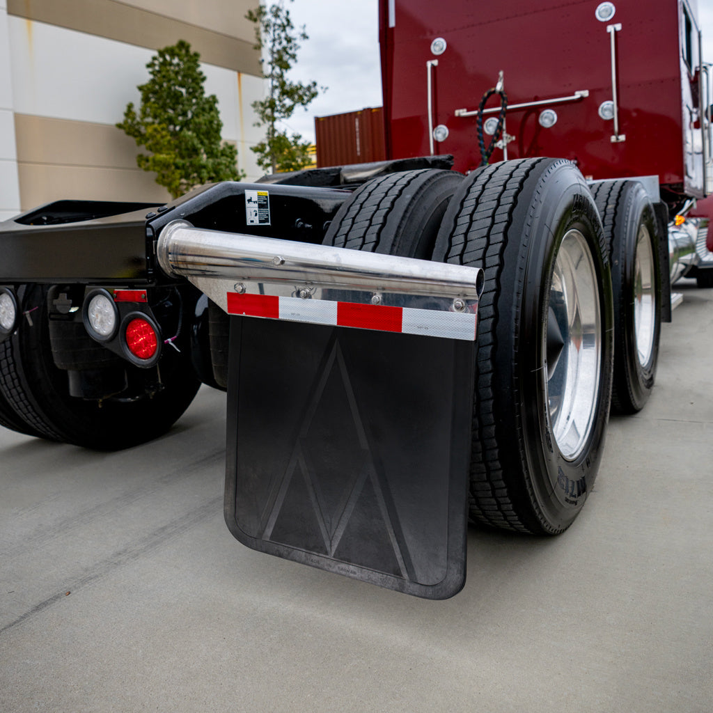(1) 24" X 30" Heavy Duty Commercial Grade Rubber Mud Flap Truck Trailer
