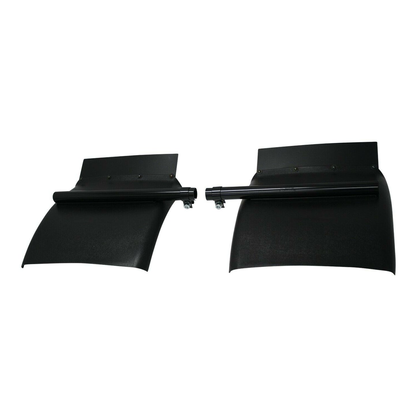 1 Pair 24" x 24" Black Poly Quarter Fenders Semi Truck