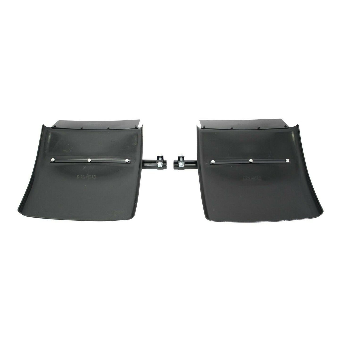 1 Pair 24" x 24" Black Poly Quarter Fenders Semi Truck