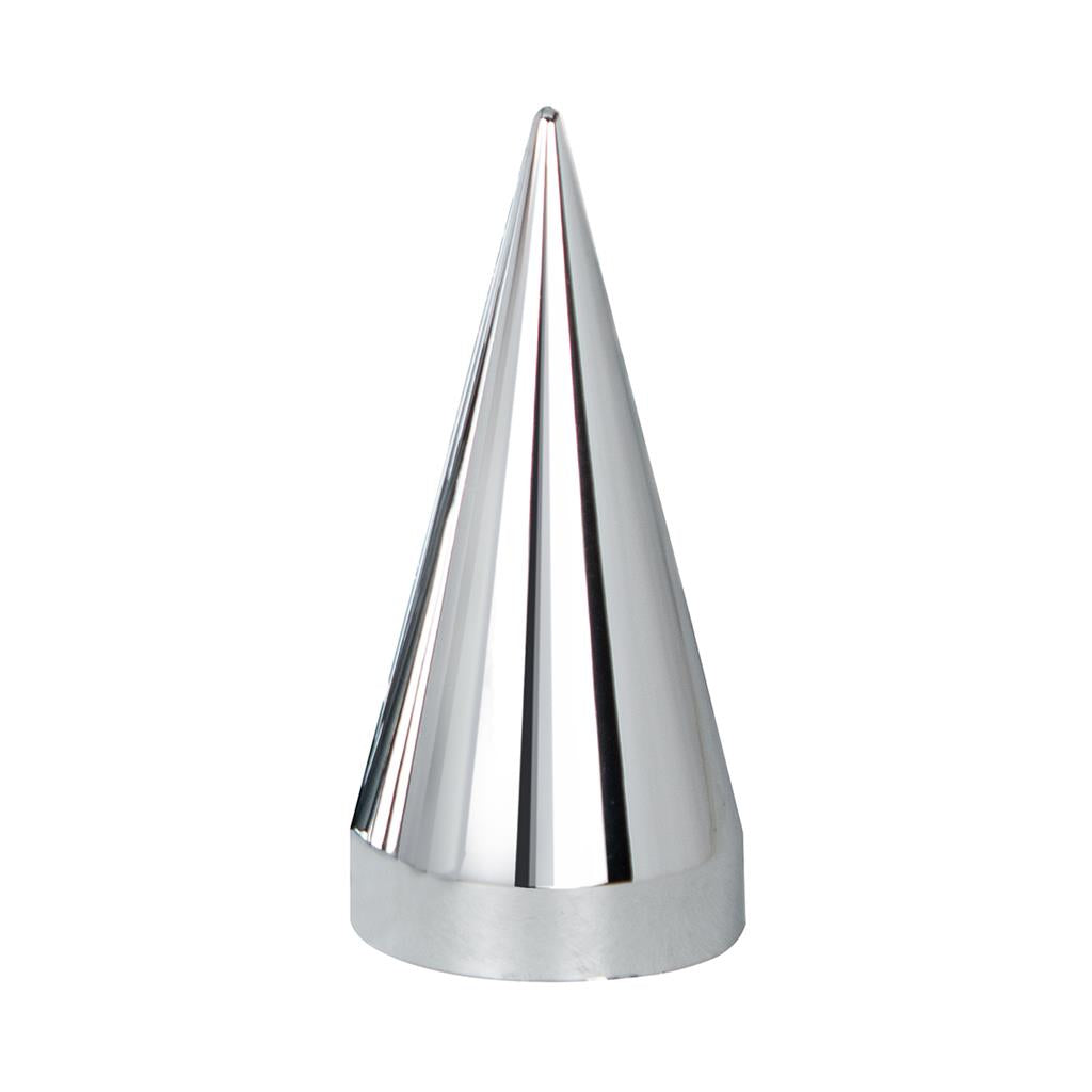 20 Pack 33MM X 4-1/2” CHROME PLASTIC X SPIKE NUT COVER - THREAD-ON