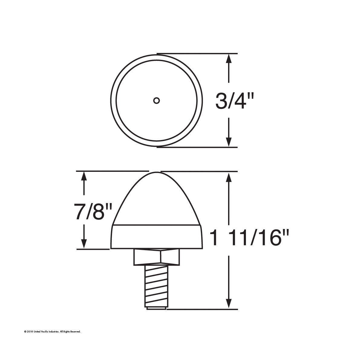 (2) White LED Chrome Bullet Style License Accent Lights