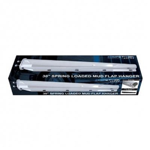 30" Chrome Competition Series Heavy Duty Mud Flap Hangers / 2 1/2" Bolt Pattern