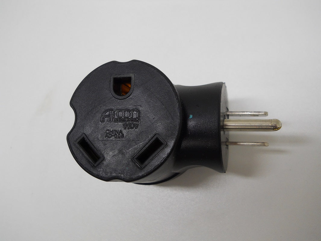 30A Female To 15A Male Adapter / RV Camper Motor Home Trailer Power Cords Plug