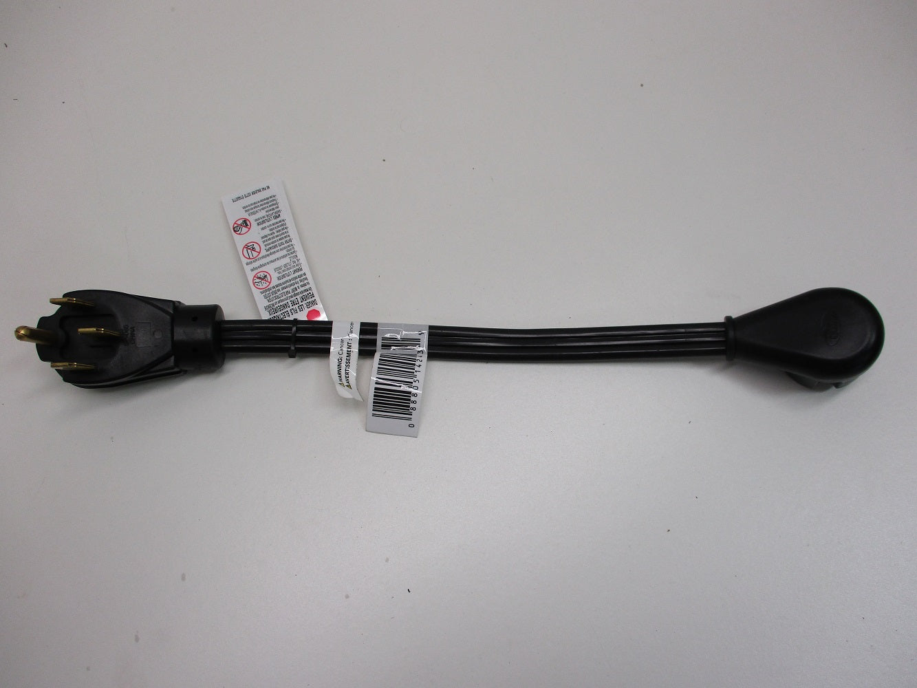 30A Female To 50A Male 18" Pigtail RV Camper Motor Home Dog Bone Adapter Cord