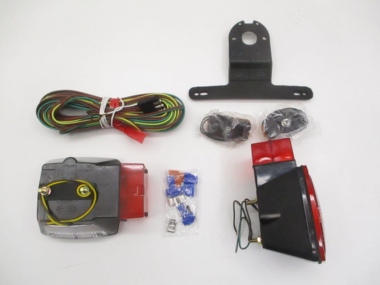 Incandescent Over 80" Trailer Marker Stop Brake Turn Tail Light Kit / Wiring