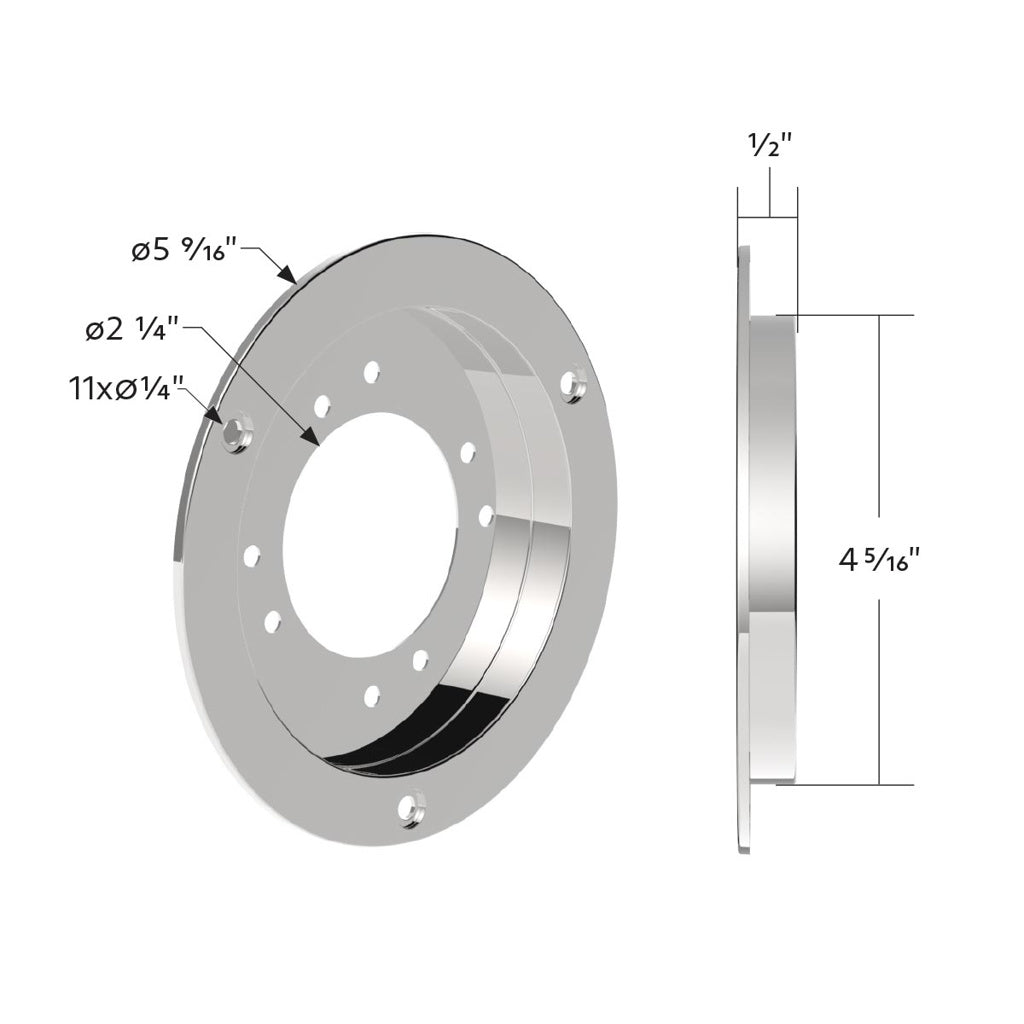 Commercial Truck 304 Stainlesss Steel Watermelon Light Sleeper Bunk LED Adapter