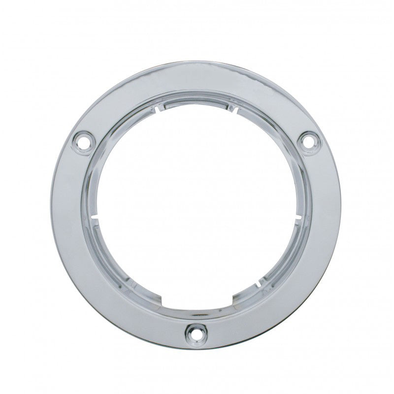 One Round Stainless Steel Mounting Bezel. Flange Style for 4" Round Light