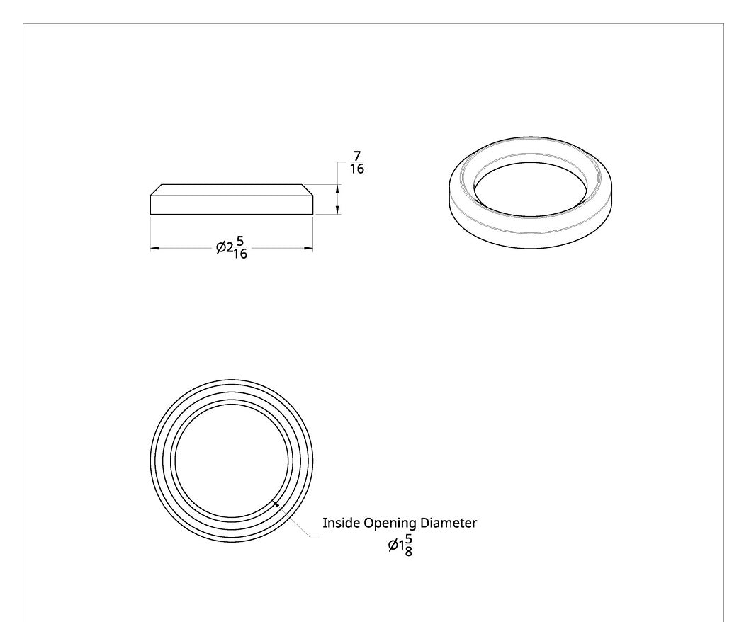 Small Gauge Bezel without visor For 2006+ Peterbilt