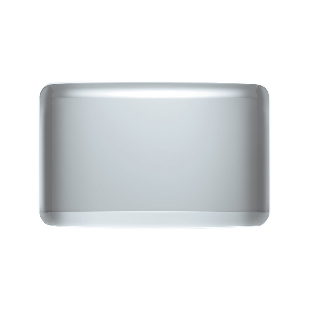 One Pair of Stainless-Steel Rectangular Horn Covers. 4-5/8" x 7-3/8"
