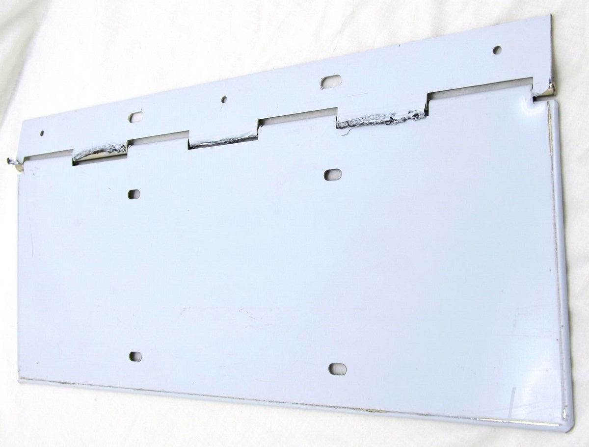Hinged Stainless Steel License Plate 18" x 7" Frieghtliner, Peterbilt, Fits Kenworth