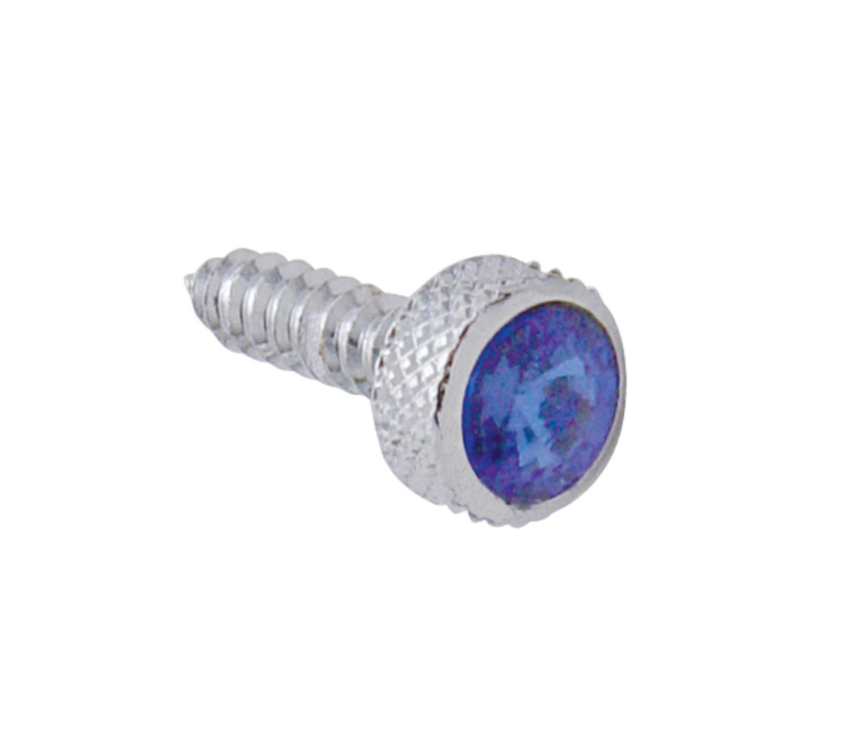 6 Pack of Upper Dash Screws Fits Kenworth - Blue Crystal Jewel