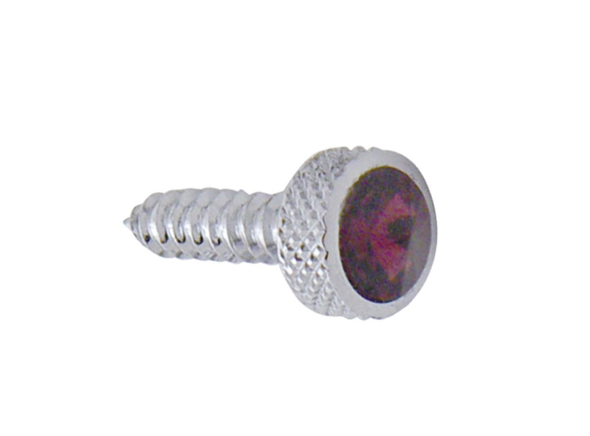 6 Pack of Upper Dash Screws Fits Kenworth - Purple Crystal Jewel