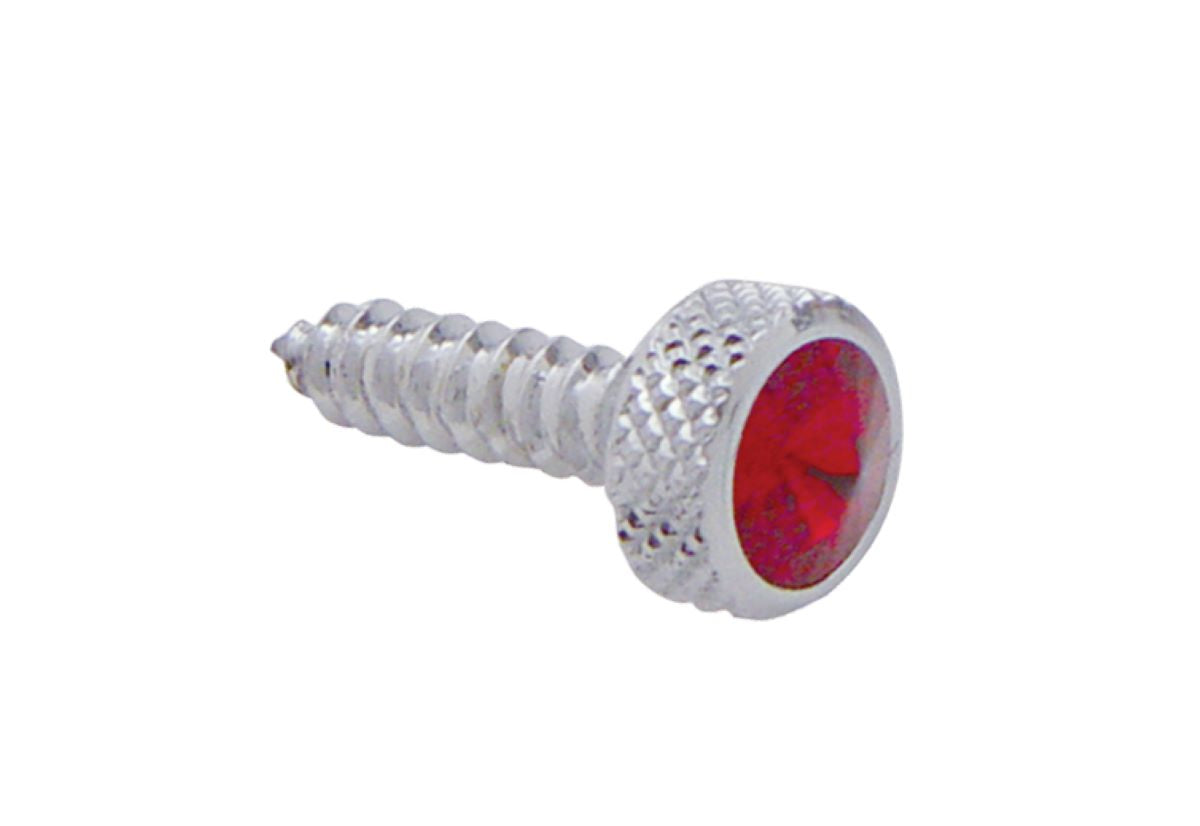 6 Pack of Upper Dash Screws Fits Kenworth - Red Crystal Jewel