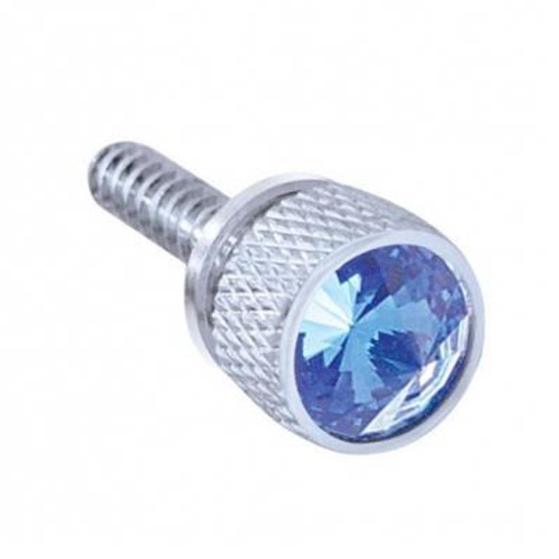 (4) Dash Screw's with Blue Crystal For 2008-2017 Freightliner Cascadia