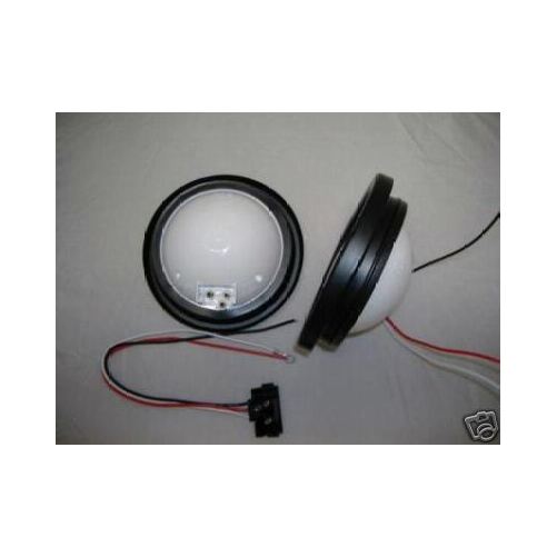 Amber 4" Round RV Truck Trailer Park Turn Signal Flasher Light Kits