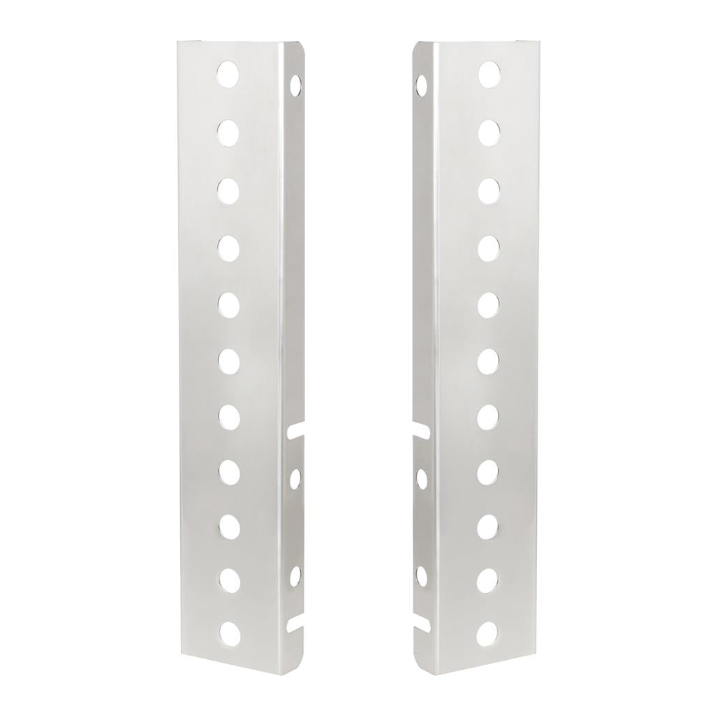 Pair of Peterbilt Stainless Front Air Cleaner Bracket Only-22 Mini Light Cutouts