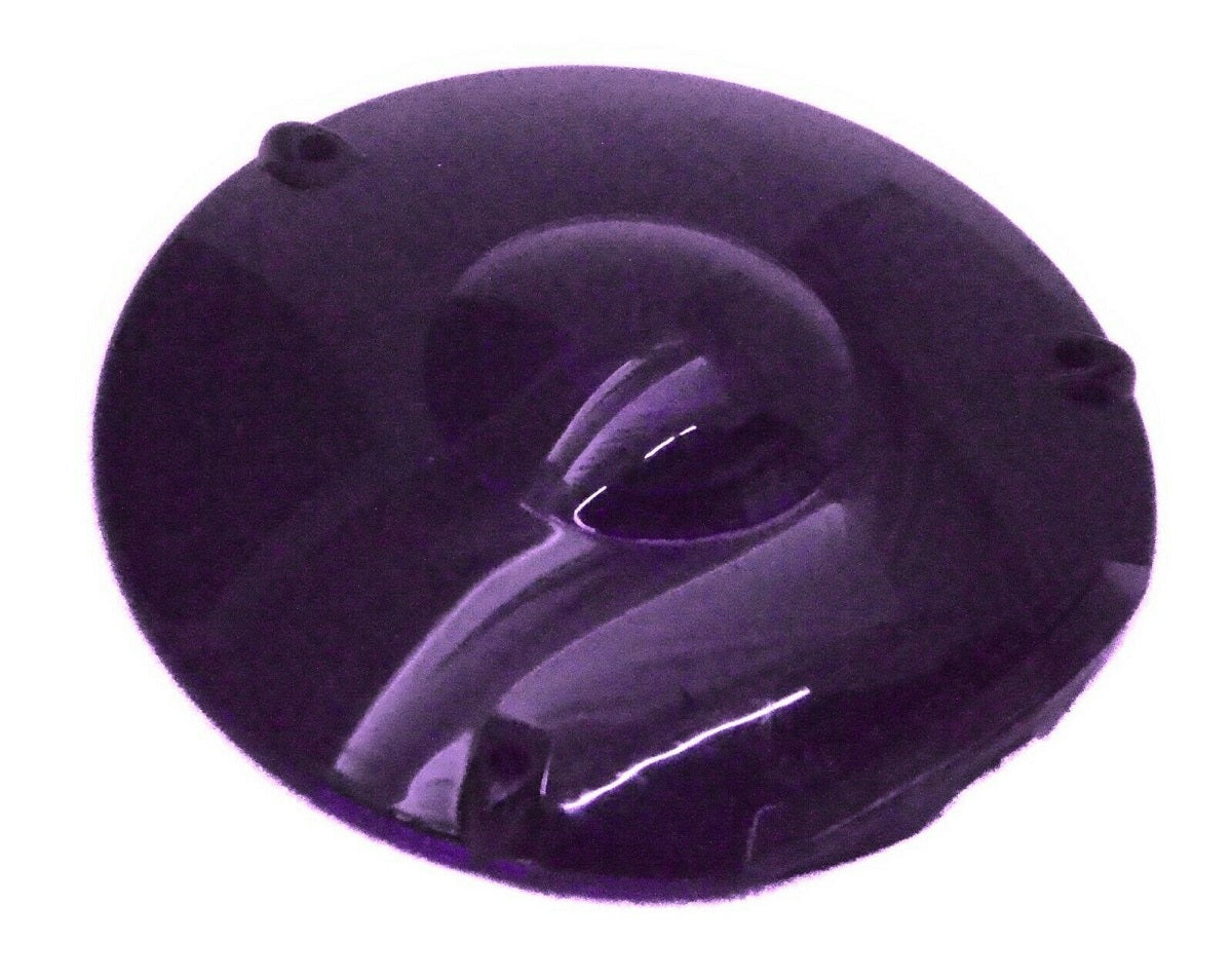 Replacement Lens 4" Round Purple Plastic 3 Screw Peterbilt Fits Kenworth Freightliner