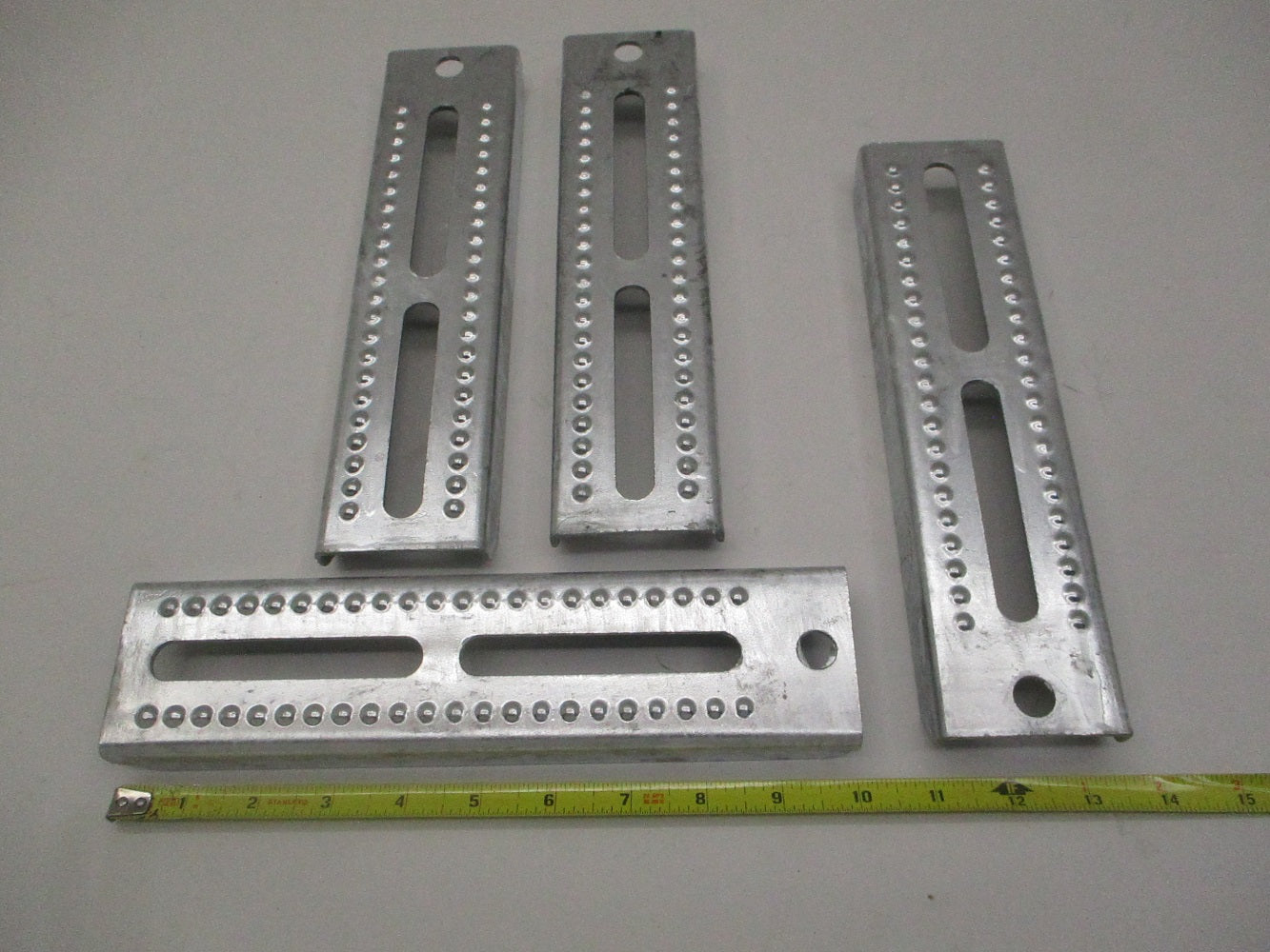 (4) Boat Pontoon Trailer 10" Galvanized Steel Bolster Bunk Board Brackets