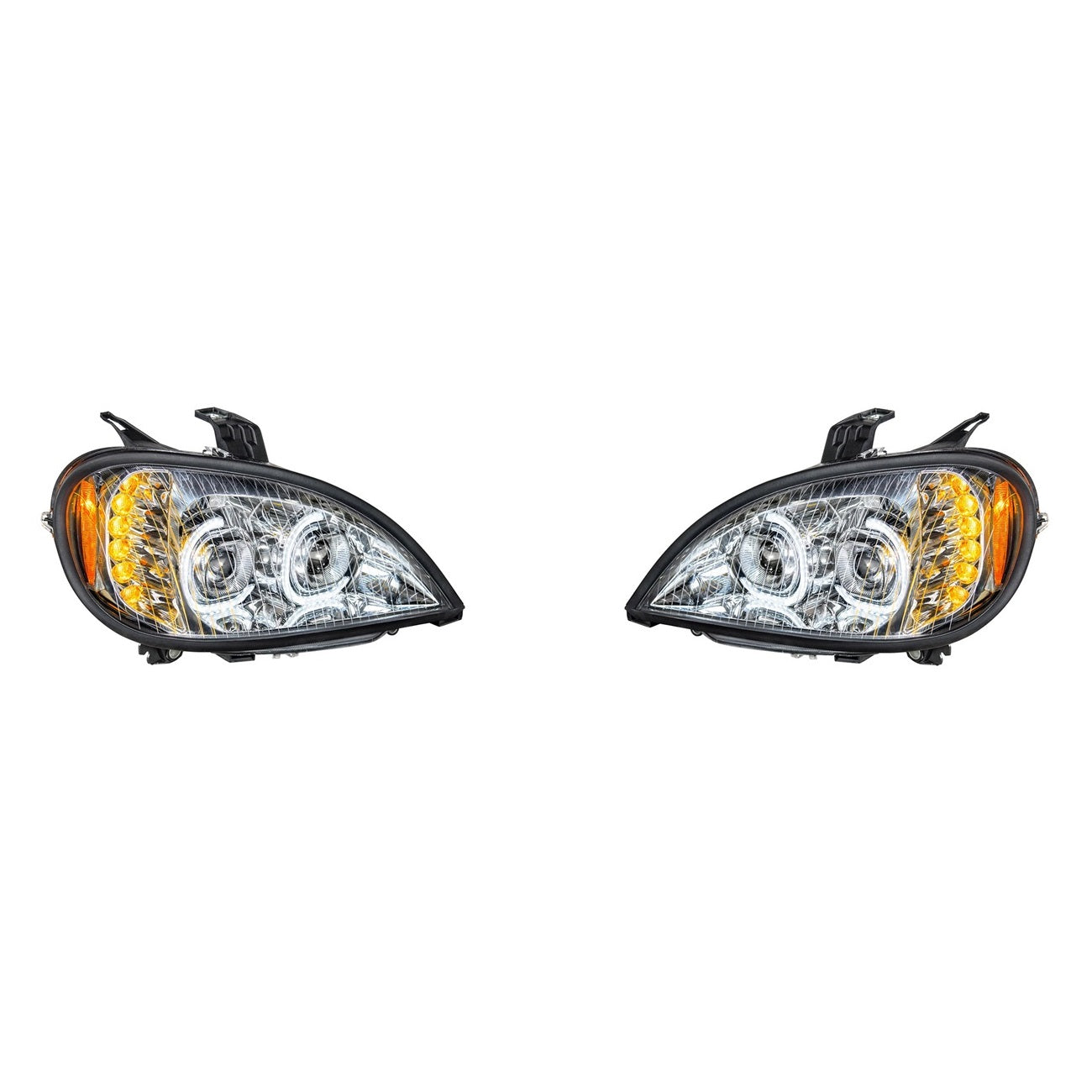 High Power LED Chrome Projection Headlight 2001-2020 Freightliner Columbia RH/LH