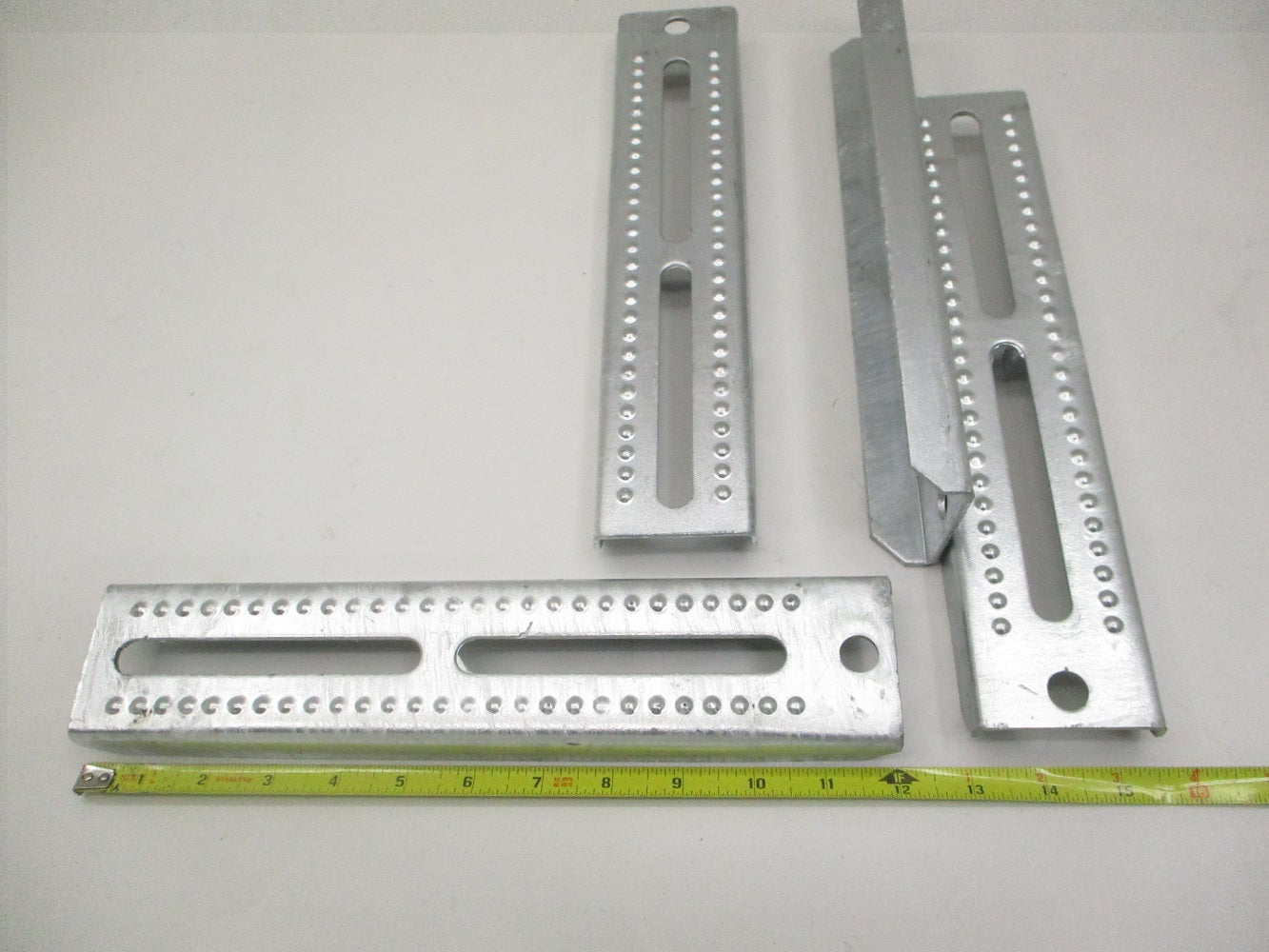 (4) Boat Pontoon Trailer 12" Galvanized Steel Bolster Bunk Board Brackets