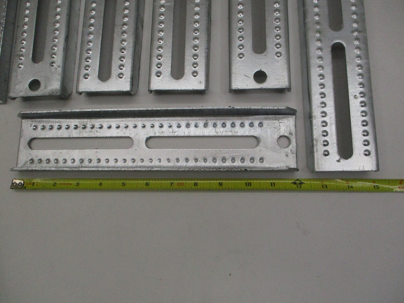 (8) Boat Pontoon Trailer 12" Galvanized Steel Bolster Bunk Board Brackets