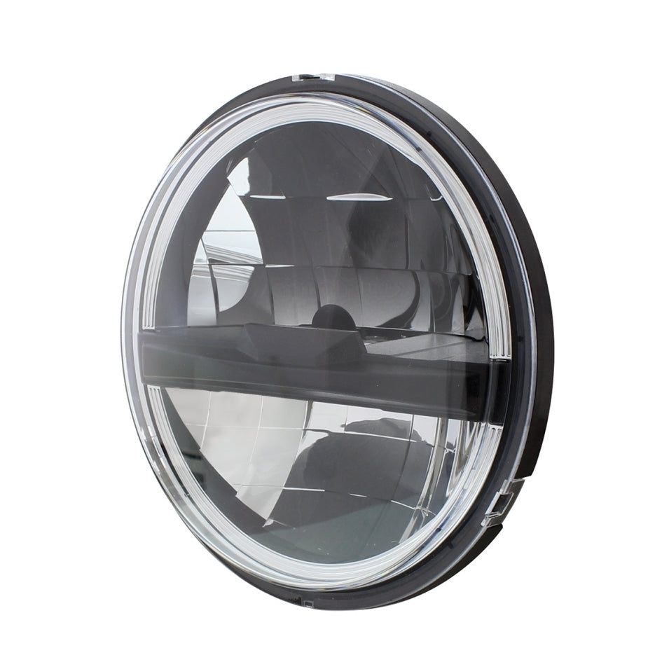 8 High Power LED 5 3/4" Headlight Blackout Style Truck Semi Bus RV