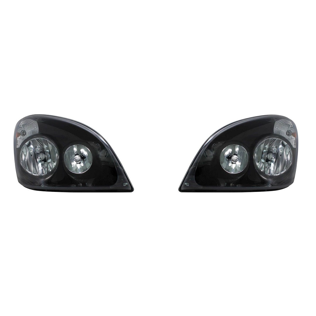 Pair "Blackout" Headlight Set For 2008-2017 Freightliner Cascadia LH RH
