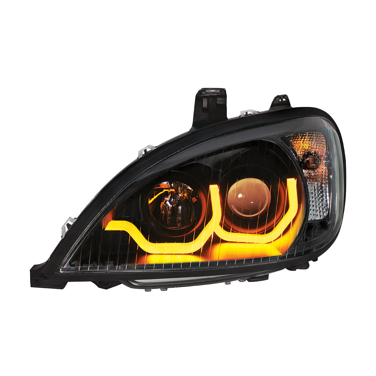 Blackout Projection Headlight W/LED Position Light 2001-20 Freightliner Columbia