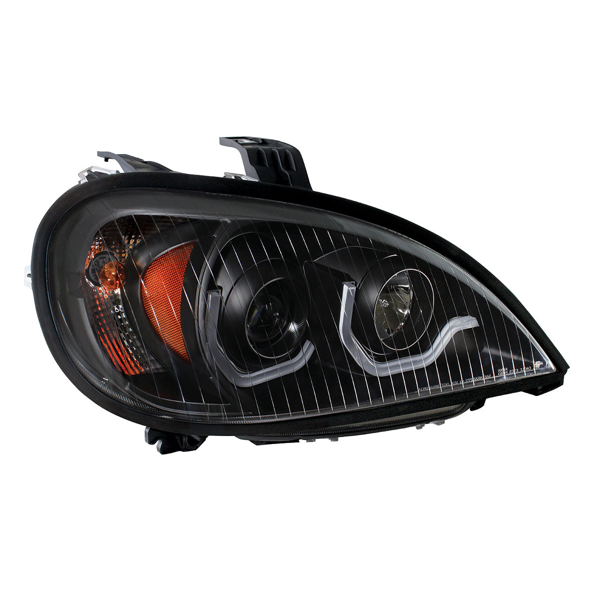 Blackout Projection Headlight W/LED Position Light 2001-20 Freightliner Columbia