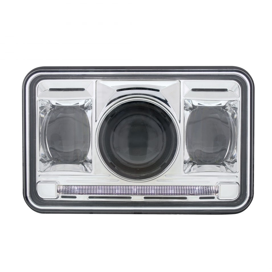 4" x 6" Rectangular High Power LED Projection Headlight - Low Beam
