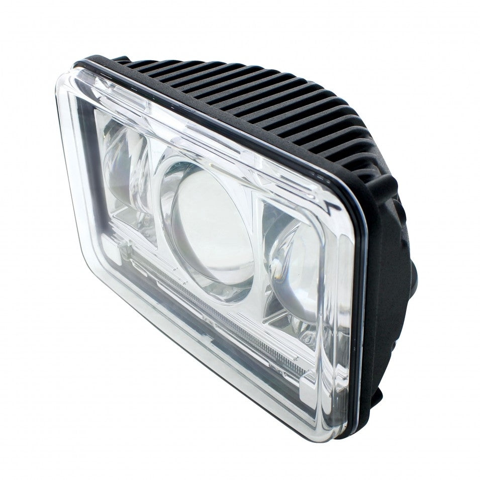 4" x 6" Rectangular High Power LED Projection Headlight - High Beam