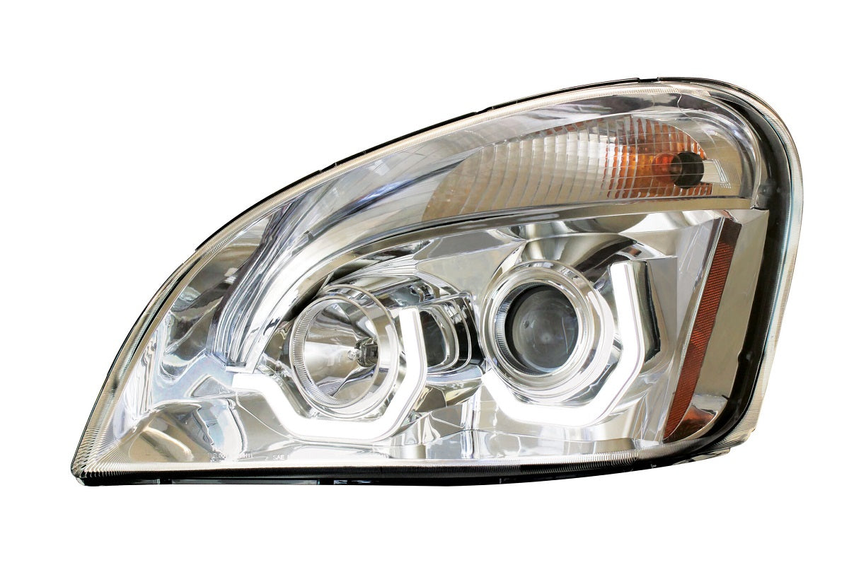 Chrome Headlight White LED Position Light 2008-17 Freightliner Cascadia RH LH