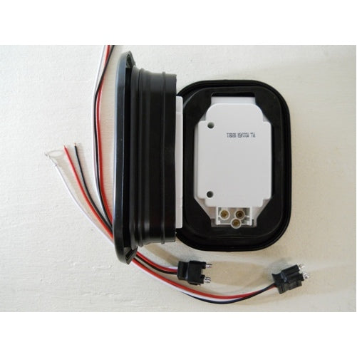 (2) Amber Incandescent Rectangle RV Truck Trailer Semi Park Turn Signal Light