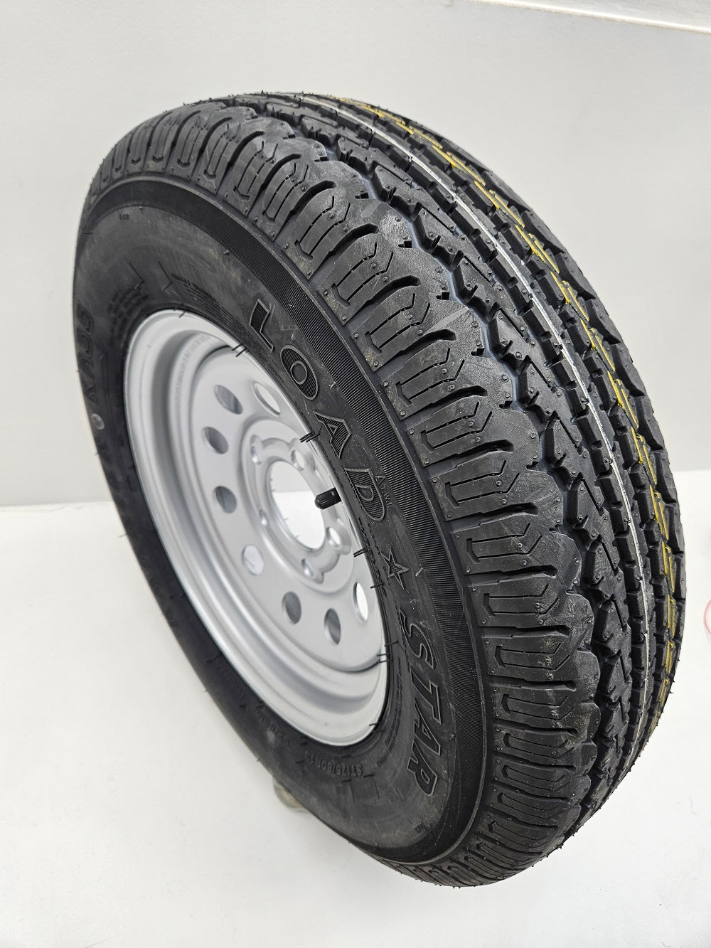 Trailer Camper 13" Silver 13x4.5 / 5 Lug Hole Wheel Rim / ST175/80R13 Radial Tire